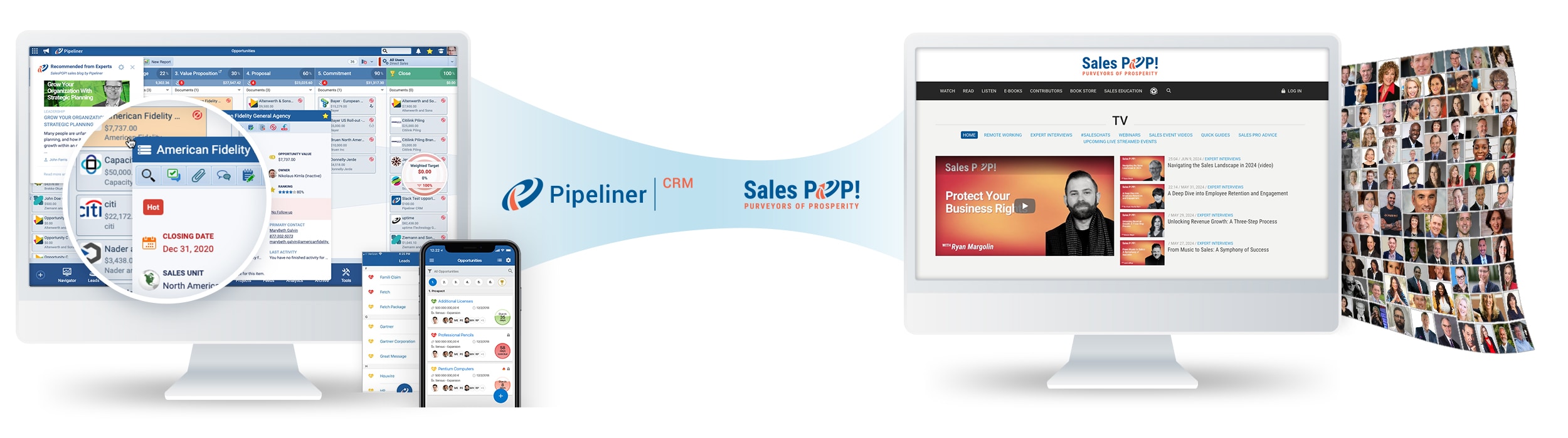 Pipeliner CRM for Sales - Pipeline, Lead and Contact Management visual interface
